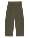 Lemaire Maxi Workwear Snow-wash Jeans In Green