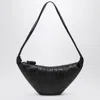 Lemaire Medium Croissant Leather Bag In Black