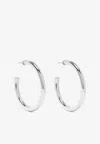 Lemaire Medium Classic Hoop Earrings In Silver