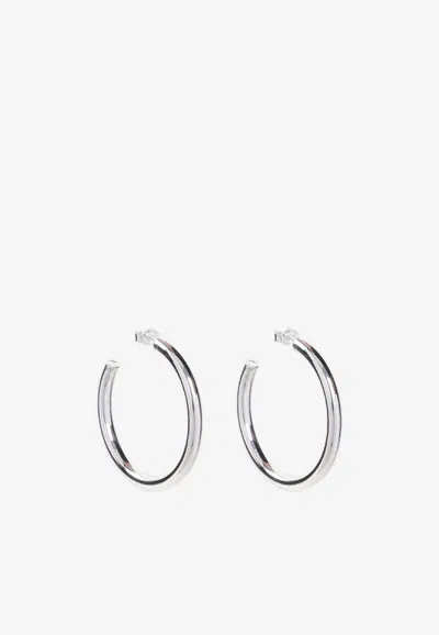 Lemaire Medium Classic Hoop Earrings In Metallic