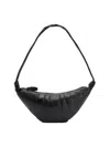 Lemaire Cross-body Bag With Adjustable Strap And Textured Finish In Black