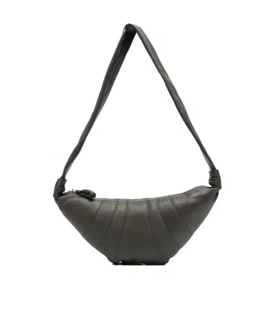 LEMAIRE CROISSANT KNOTTED LEATHER SHOULDER BAG