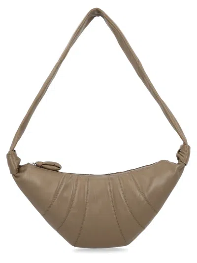 Lemaire Medium "croissant" Bag In Brown