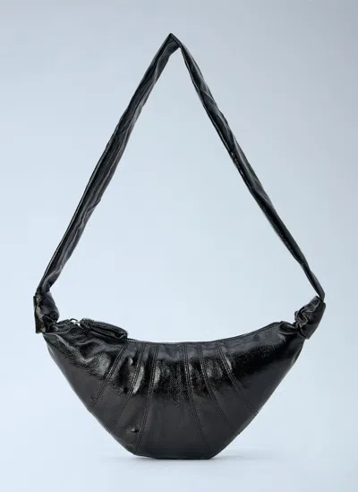 Lemaire Medium Croissant Bag In Dark Brown