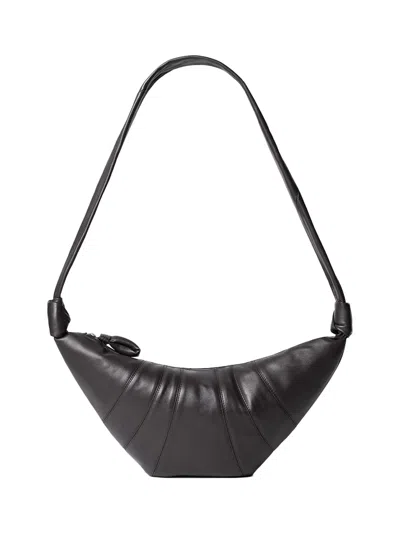Lemaire Croissant Medium Grained Leather Bag In Brown