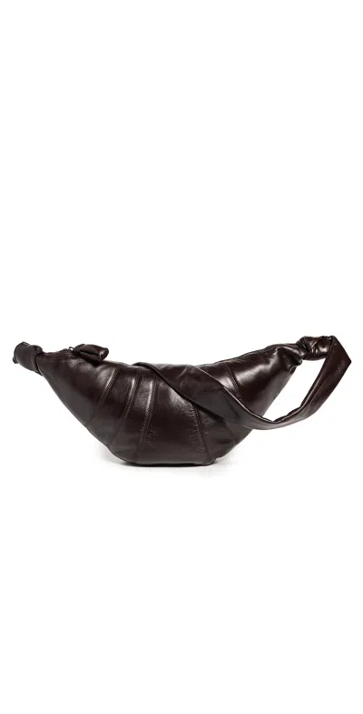 Lemaire Medium Croissant Bag Dark Chocolate