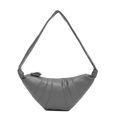Lemaire Medium Croissant Bag In Gray