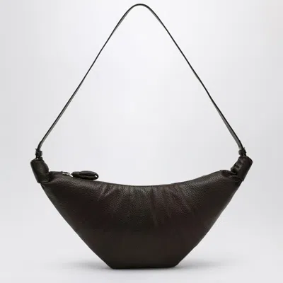 Lemaire Medium Croissant Bag In Brown Leather