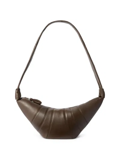 Lemaire Medium Croissant Bag In Leather In Brown