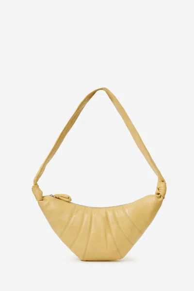 Lemaire Medium Croissant Bag In Yellow