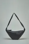 Lemaire Medium Croissant Bag Soft Grained Leather In Brown