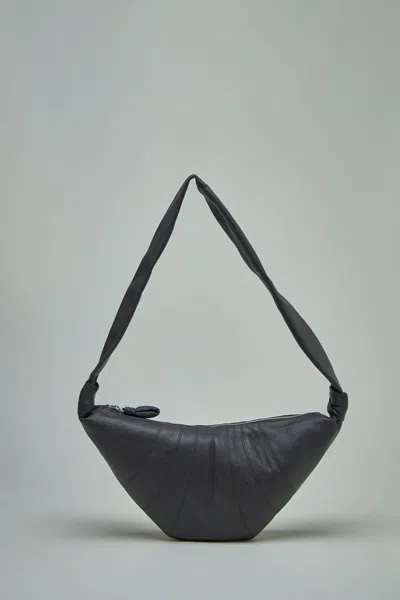 Lemaire Medium Croissant Bag Soft Grained Leather In Brown