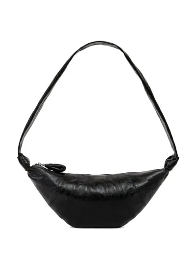 LEMAIRE LEMAIRE MEDIUM CROISSANT COTTON SHOULDER BAG