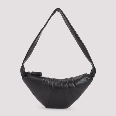 Lemaire Medium Croissant Handbag In 100% Lamb Leather In Brown