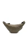 Lemaire Medium Croissant Lamb-skin Shoulder Bag In Green