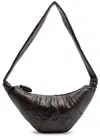 Lemaire Medium Croissant Soft Nappa Shoulder Bag In Brown