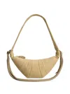 Lemaire Medium Croissant Leather Shoulder Bag In Neutral
