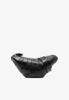 Lemaire Medium Croissant Nappa Leather Shoulder Bag In Black