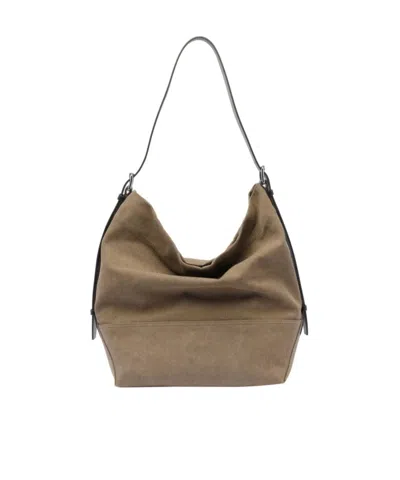 Lemaire Medium Croissant Shoulder Bag In Brown
