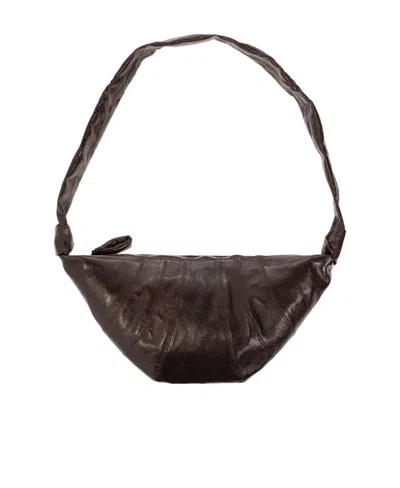 Lemaire Medium Croissant Shoulder Bag In Brown