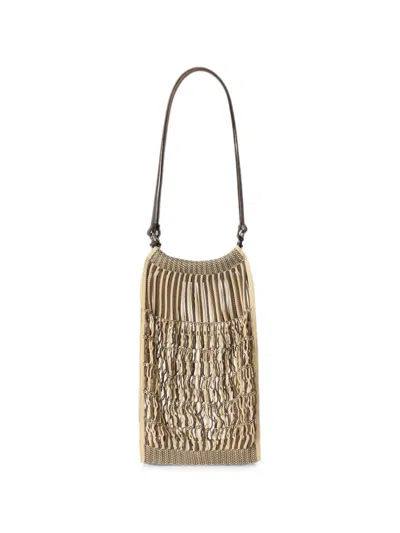 Lemaire Medium Filt Net Shopping Bag In Gold