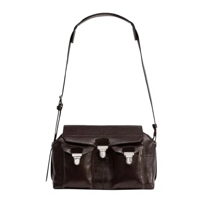 Pre-owned Lemaire Medium Gear Bag 'espresso' In Copper