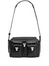 Lemaire Weekend Gear Leather Crossbody Bag With Pockets In Black