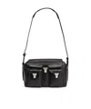 Lemaire Weekend Gear Leather Crossbody Bag With Pockets In Black