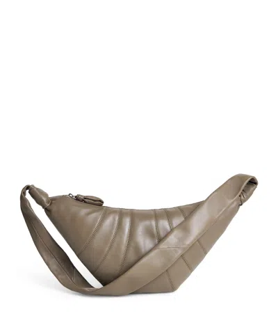 Lemaire Medium Nappa Leather Croissant Bag In Brown