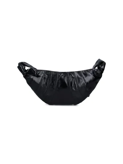 Lemaire Medium Shoulder Bag "croissant" In Black