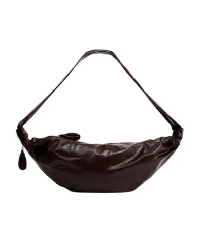 Lemaire Medium Soft Croissant Bag In Brown