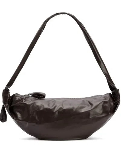Lemaire Medium Soft Croissant Shoulder Bag In Brown