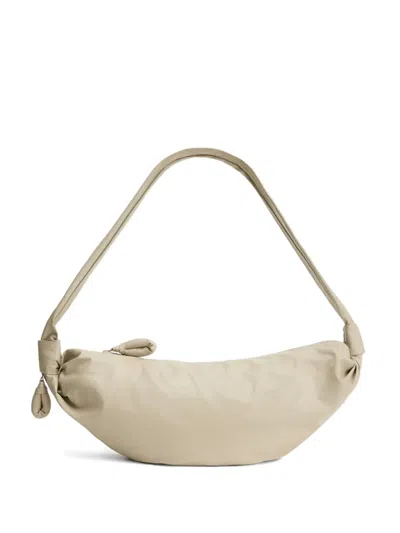 Lemaire Medium Soft Croissant Shoulder Bag In Neutral