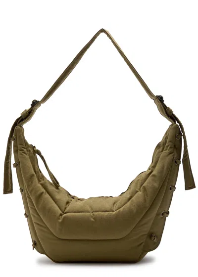 Lemaire Medium Soft Game Quilted Nylon-canvas Shoulder Bag In Brown