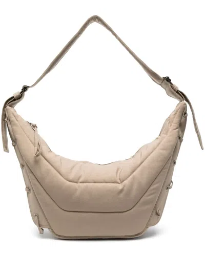 Lemaire Medium Soft Game Shoulder Bag In Neutrals
