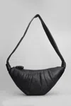 Lemaire Medium Croissant Soft Nappa Shoulder Bag In Black