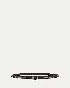 Lemaire Men's Almond Stud 20 Leather Belt In Dark Brown