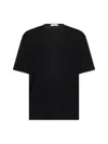 Lemaire Black Relaxed-fit T-shirt In Black