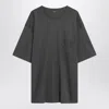 Lemaire Relaxed Fit Cotton-silk Blend T-shirt In Gray