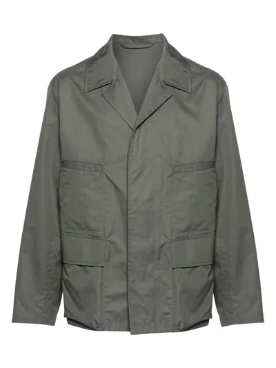 LEMAIRE MEN'S COTTON BLEND MULTIPOCKET OVERSHIRT