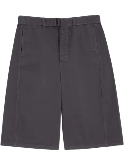 Lemaire Men Cotton Twisted Shorts In Blue