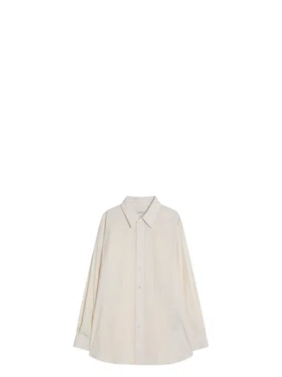 Lemaire Men's Cream Cotton Shirt