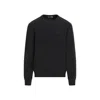 Lemaire Black Crew Neck Pullover In Grey