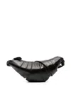 Lemaire Men Croissant Medium Leather Shoulder Bag In Multi