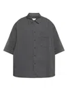 Lemaire Boxy Short-sleeved Shirt With Classic Collar