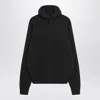 Lemaire Knitted Hooded Sweater With Ribbed Detailing In Gray