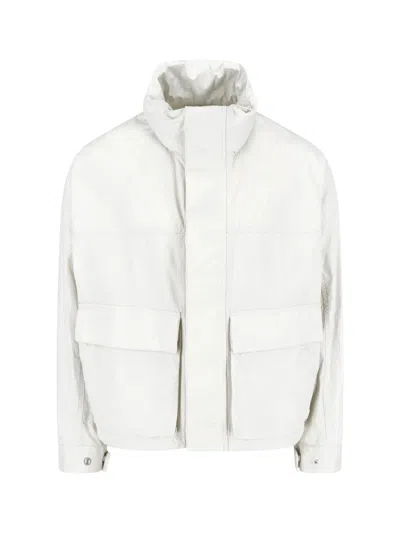 Lemaire Men's Lightweight Cotton Natural Jacket In White