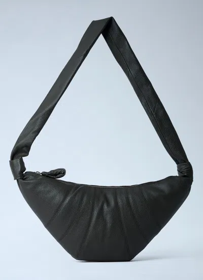 Lemaire Men Medium Croissant Crossbody Bag In Black