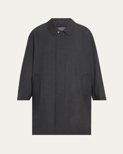 Lemaire Men's Melange Light Tailored Overcoat