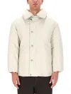 Lemaire Light Neutral Blouson Oversized Jacket In White